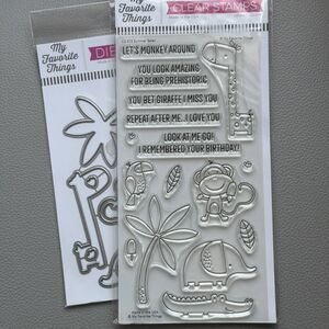 My Favorite Things Clear Stamp and die Set CS-572 Summer Safari